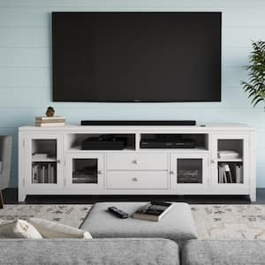 Cosmopolitan White 72 in. Wide TV Media Stand For TVs up to 80 in.