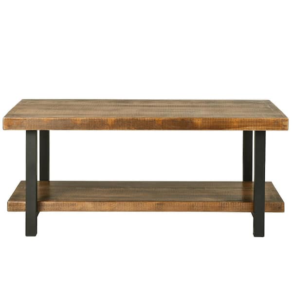 Vintage Industrial Coffee Table with Storage Rack chuchu-XB044 - The ...