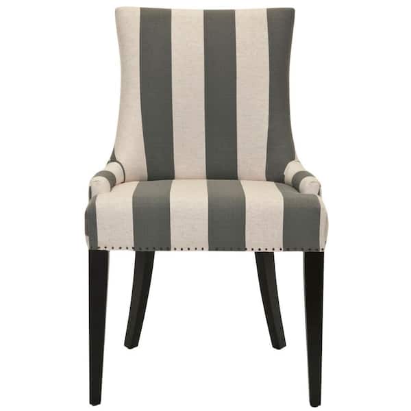 SAFAVIEH Becca Gray/Off-White Dining Chair