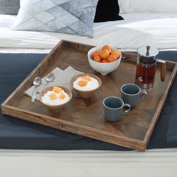 Signature DESIGN BY ASHLEY Heddford Brown Square Wood 27 in
