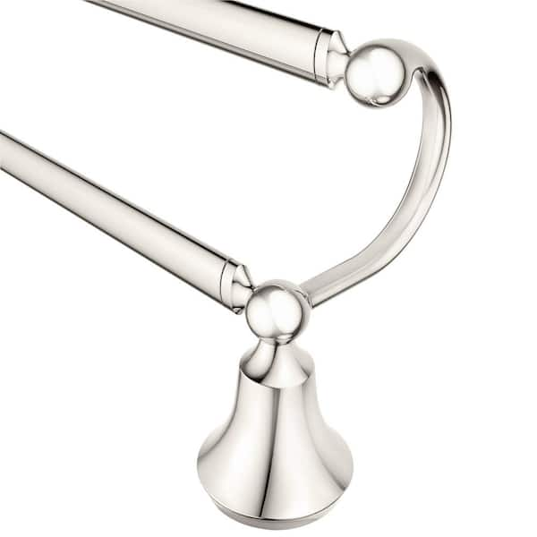 MOEN Wynford 24 in. Double Towel Bar in Polished Nickel