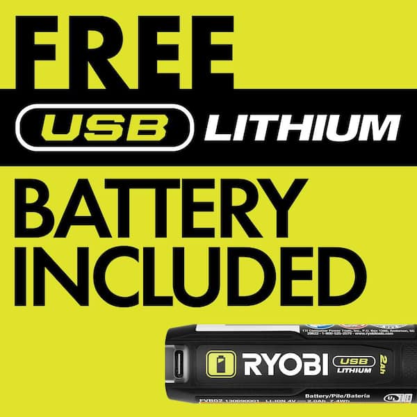 USB Lithium 1/4 in. Ratchet Kit with 2.0 Ah Battery and USB Charging Cable with FREE USB Lithium 2.0 Ah Battery