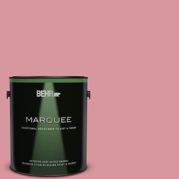 BEHR MARQUEE 1 gal. #M150-4 Glow Pink Semi-Gloss Enamel Exterior Paint & Primer