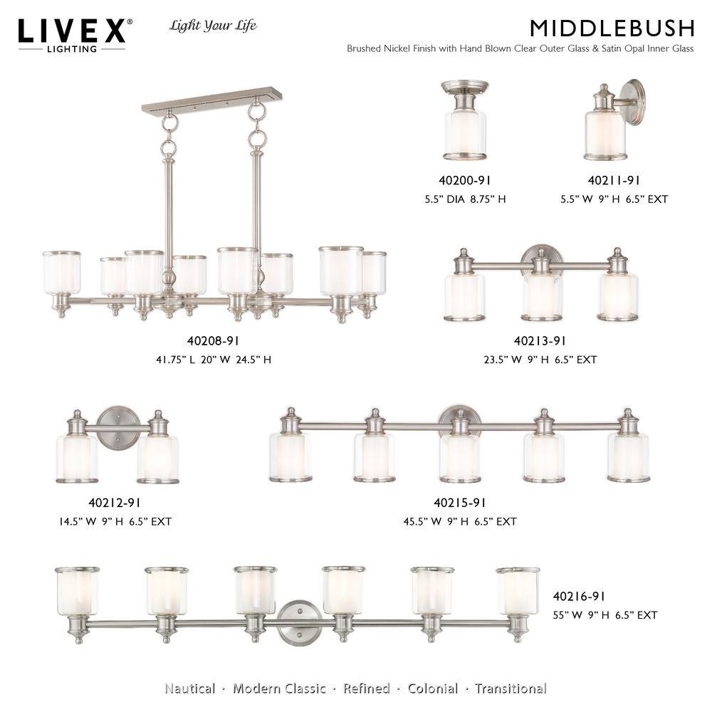 Elegant Brushed Nickel 5-Light Vanity Fixture with Dimmable Feature