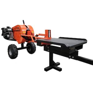 Reconditioned 40-Ton 7 HP 208cc Commercial Horizontal Kinetic Log Splitter with Kohler Engine and 1-Second Cycle Time
