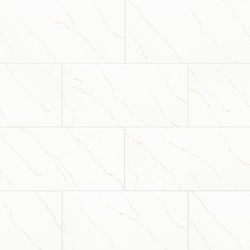 Marcella Gold 24 in. x 48 in. Polished Porcelain Marble Look Floor and Wall Tile (608 sq. ft./Pallet) price history on PriceWatchPro