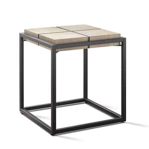 Oaklee Honey Brown and Dark Grey End Table