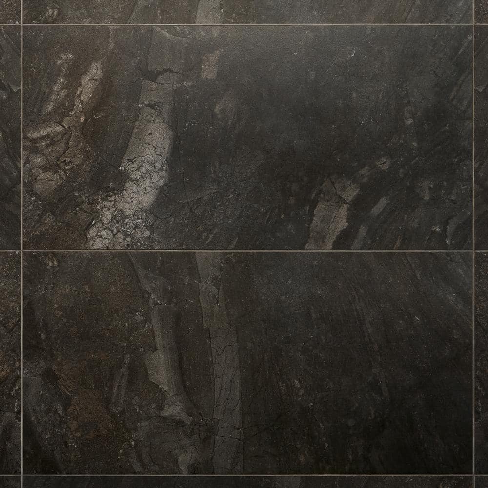 Esperanza Large Charcoal Black Matte Porcelain Tile