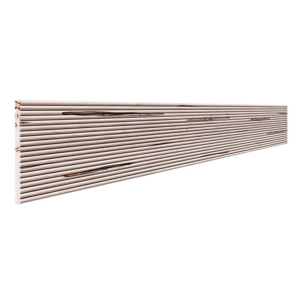 Image showcasing Ornamental Mouldings 0.375 in. D x 5 in. W x 47.5 in. L Unfinished ...