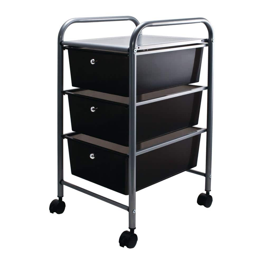 Stackable Storage Bin, 3-Tier Venting Rolling Cart: Versatile Mobile  Storage