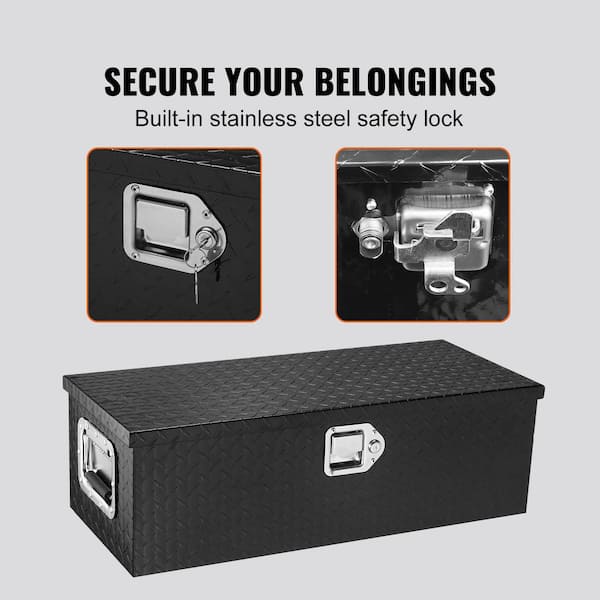 SKYSHALO Heavy Duty Aluminum Truck Bed Tool Box, Diamond