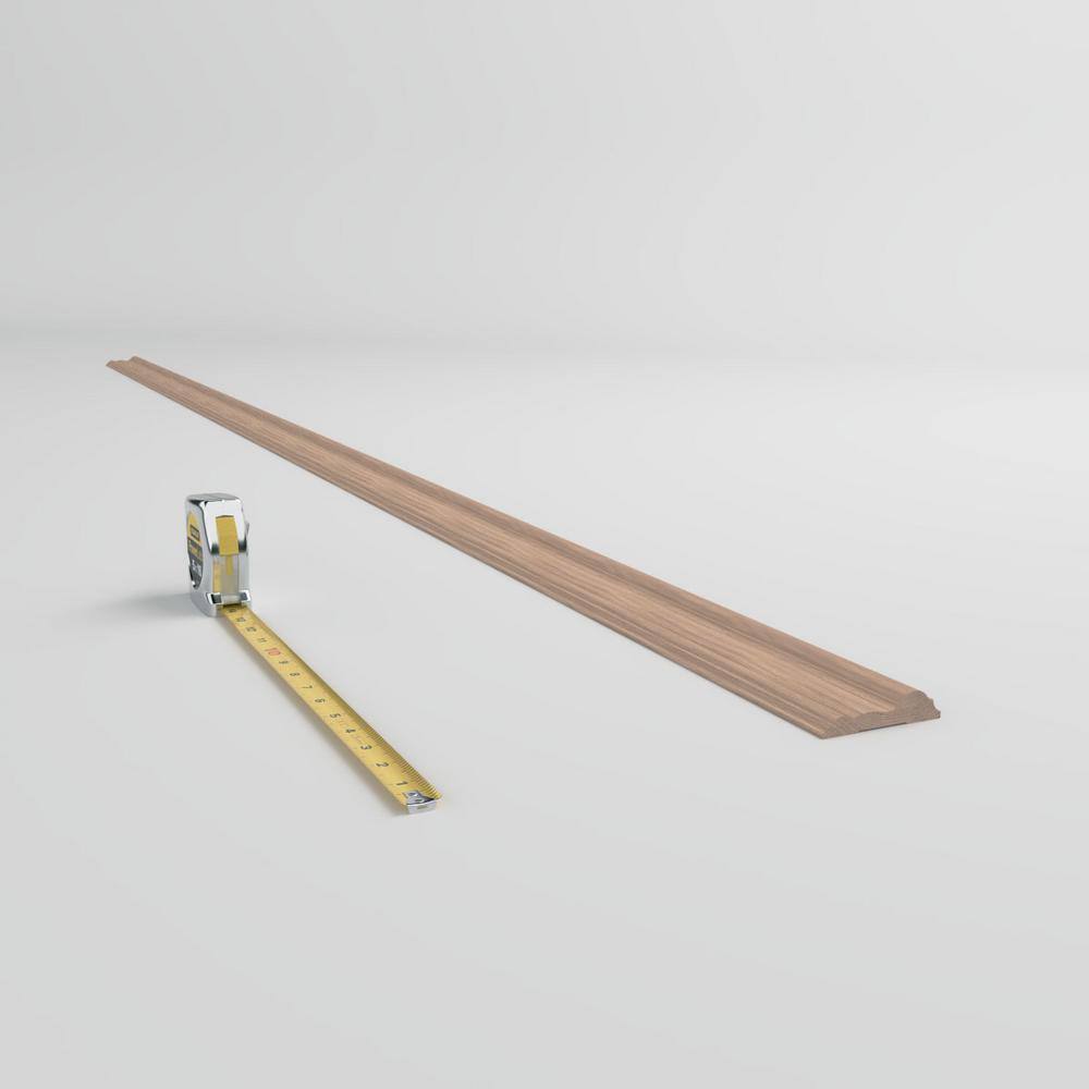 96" Unfinished Red Oak Solid Hardwood Chair Rail Moulding