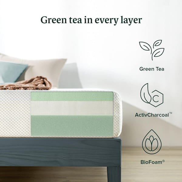 Zinus green tea memory deals foam mattress stores