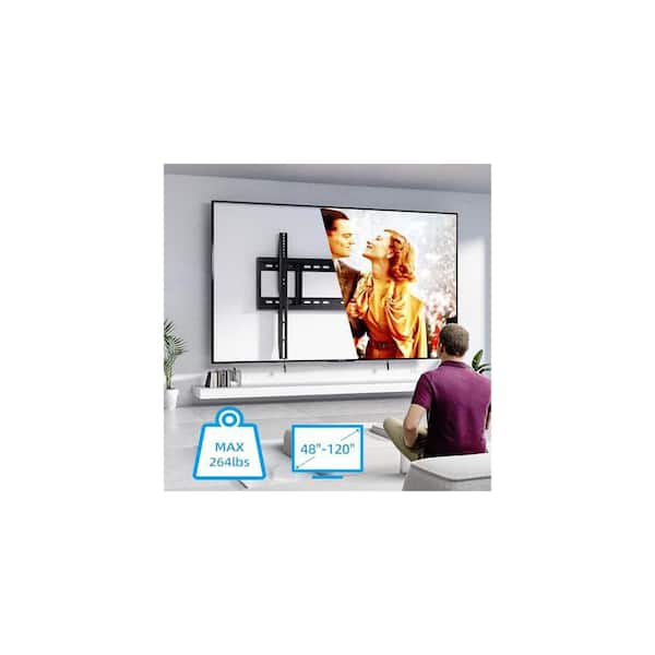 Vrbgify HV8801 Fixed Wall Mount for 48 in. - 120 in. TVs Heavy