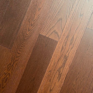 Chateau Charm Oak 3/8 in. T x 5 in. W Wire Brushed Engineered Hardwood Flooring (32.81 sq.ft./case)