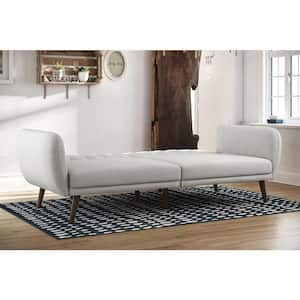 Brittany Gray Linen Futon Convertible