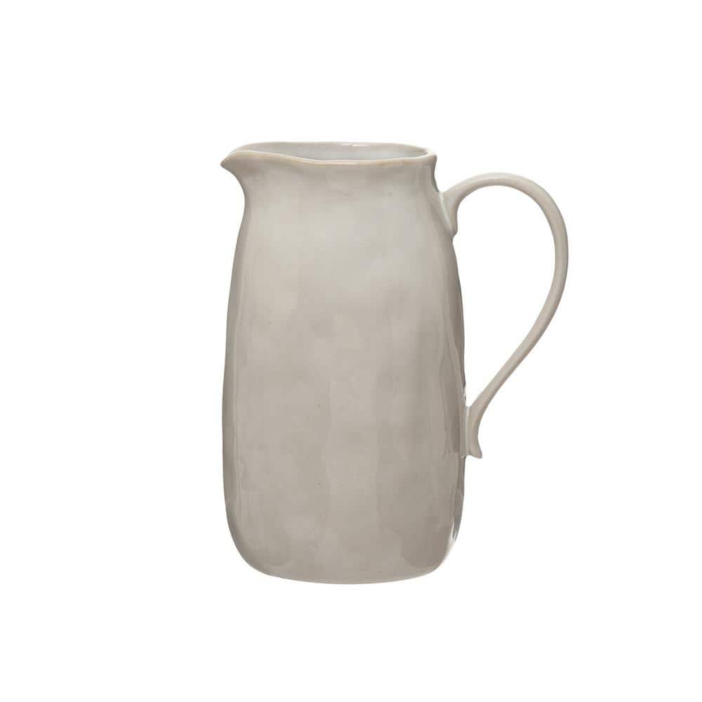 64 fl. oz. Reactive Glaze White Stoneware Pitcher price history on PriceWatchPro