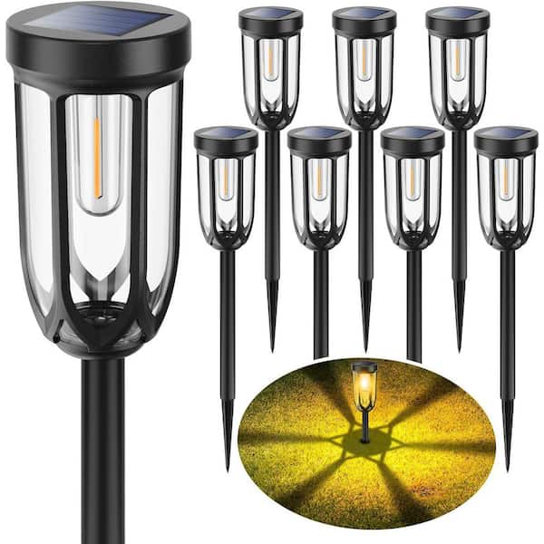 Solar Pathway Lights, LED Solar Lights Outdoor, Garden Lights Garden Stake 8-Pack