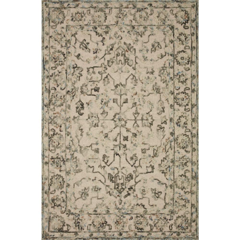 Handmade Easy Care Gray Wool Flat Woven Area Rug, 42" x 66"