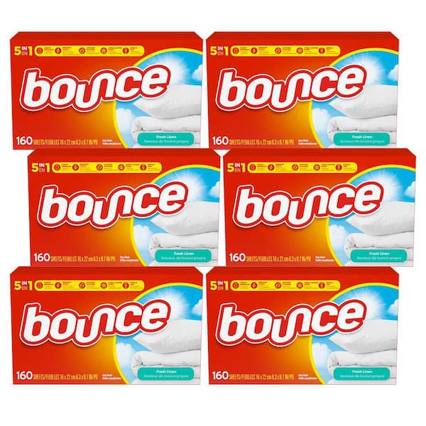Bounce Fresh Linen Scent Dryer Sheet (160-Count) (6-Pack)