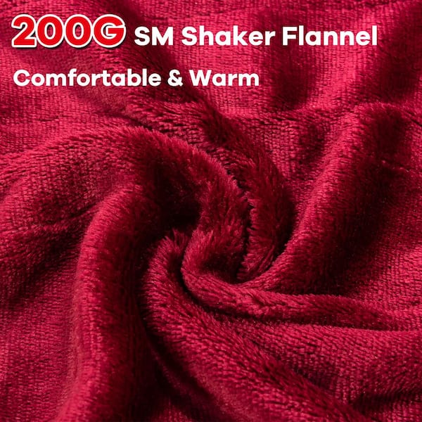 Heated Electric Blanket Throw with 10 Heat Levels - Costway