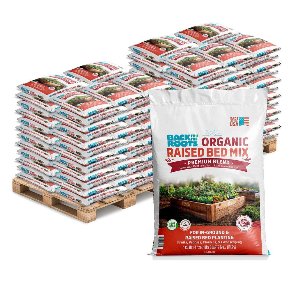Organic Bulk Raised Bed Soil Pallet (120 1 cu. ft. Bags) price history on PriceWatchPro