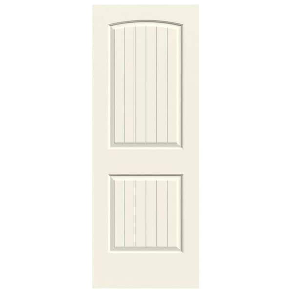 JELD-WEN 32 in. x 80 in. Santa Fe Vanilla Painted Smooth Molded Composite MDF Interior Door Slab