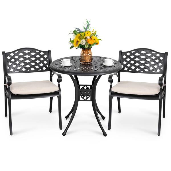 aluminium 2 seater bistro set