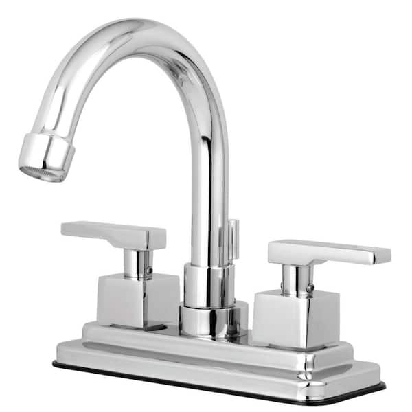 Kingston Brass Executive 4 in. Centerset 2-Handle Bathroom Faucet in Chrome