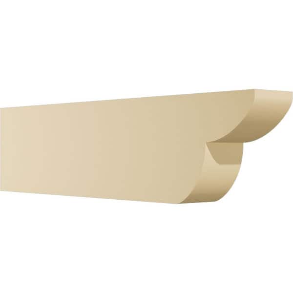 Ekena Millwork Standard Crestline 3 in. W x 6 in. H x 24 in. D Signature Urethane Rafter Tail Outlooker