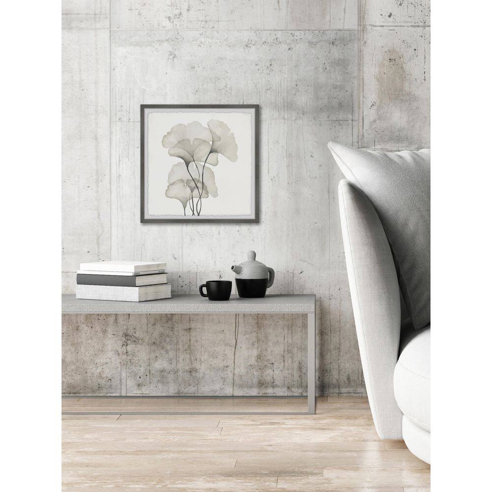 Ginkgo Biloba Leaves 12" x 12" Framed Watercolor Print