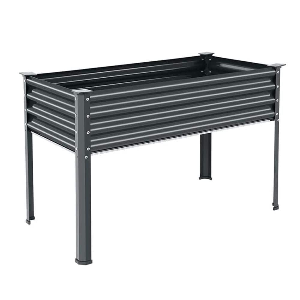 48 in. x 24 in. x 30 in. Metal Raised Garden Bed-Dark Gray price history on PriceWatchPro