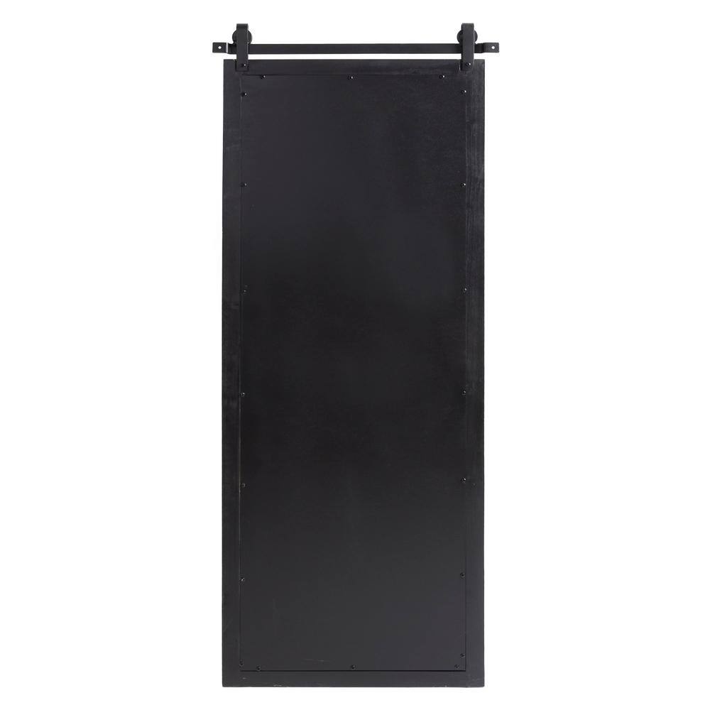Cates Rustic Full-Length Barn Door-Inspired Wood Mirror, 55" x 22"