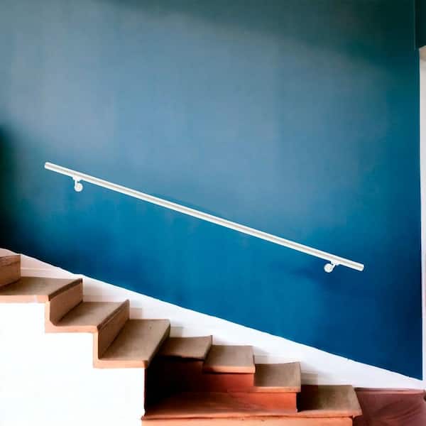 Weatherables 4 ft. L x 1.5 in. D Textured White ADA Rail/Grab Bar Kit