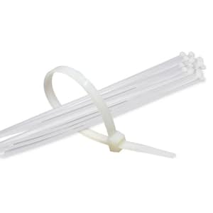 17 in. Clear Nylon Cable Ties (500-Piece)