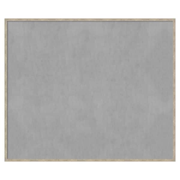 Amanti Art Imprint Pewter 49 in. x 41 in Framed Magnetic Board