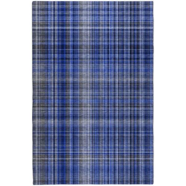 Dream Shag Premium Machine Washable Abstract ADS541 Navy 5 ft. x 7 ft. 6 in. Area Rug