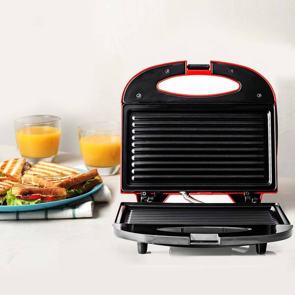 tower stainless steel 750w mini panini press