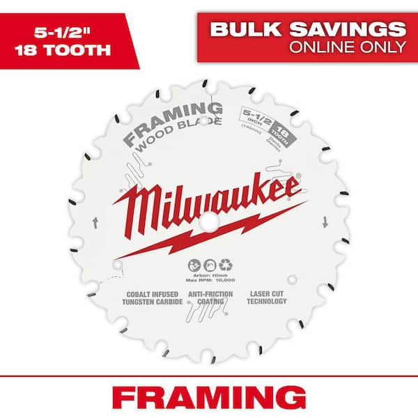 5-1/2 in. x 18-Tooth Framing Circular Saw Blade