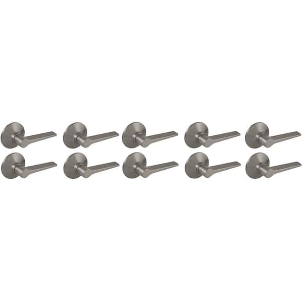 Freedom Satin Nickel Hall/Closet Door Lever 10-Pack