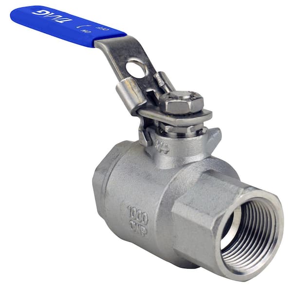 TMG 3/4 in. Stainless Steel FNPT x FNPT Full-Port Ball Valve