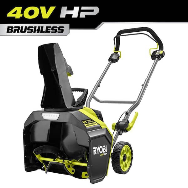 40V HP Brushless 18 in. Single-Stage Cordless Electric Auger Propelled Snow Blower