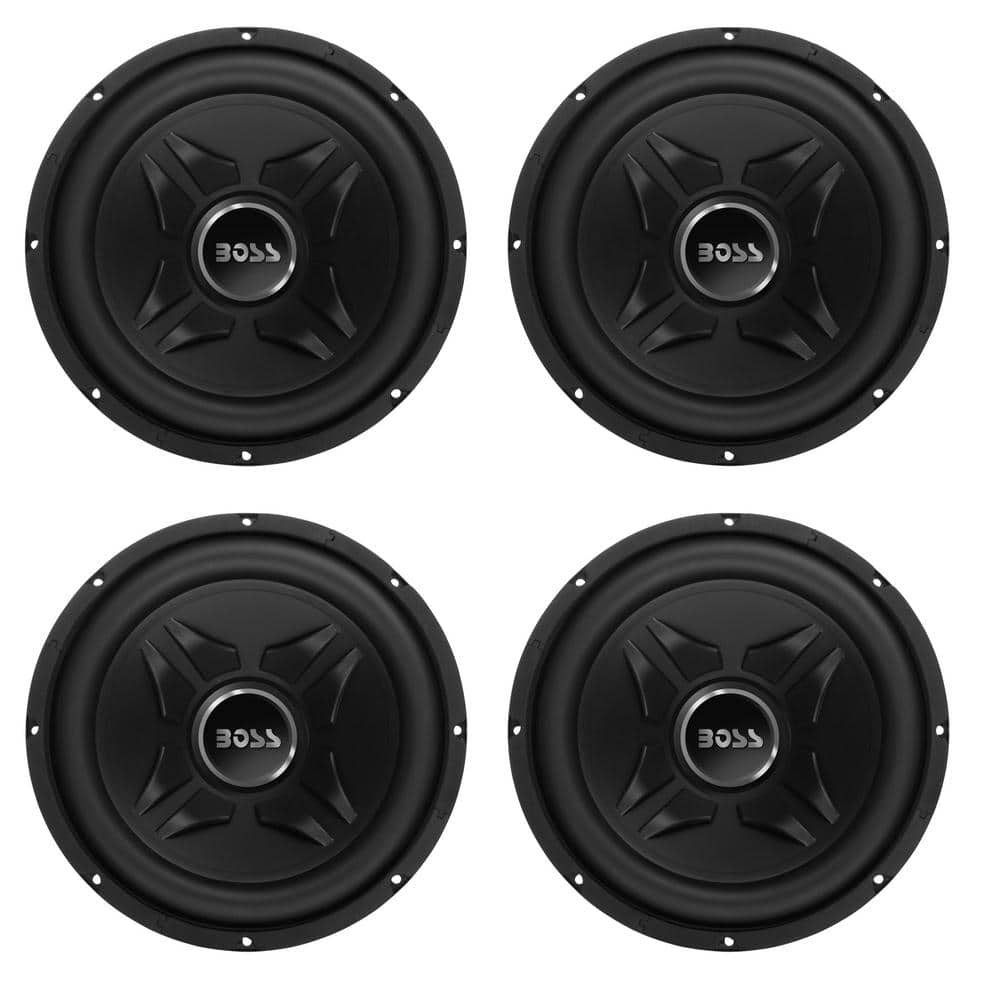 Audio 12 in. 1000 Watt 4 Ohm Car Stereo Audio Power Subwoofer (4-Pack)