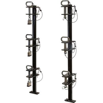 Channel Style 3-Trimmer Lockable Rack