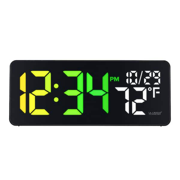 La Crosse Technology Color Changing LED Clock with Indoor