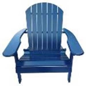 Tunearary 35.75 in. W Outdoor Acacia Wood Adirondack Chair in Gray With ...