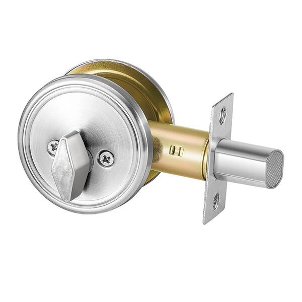 Deadbolt Lock, Round Single Cylinder Dead Bolt with 3 Keys