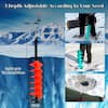 Cisvio Ice Fishing Auger, 3 Adjustable Depths Up to 55 in