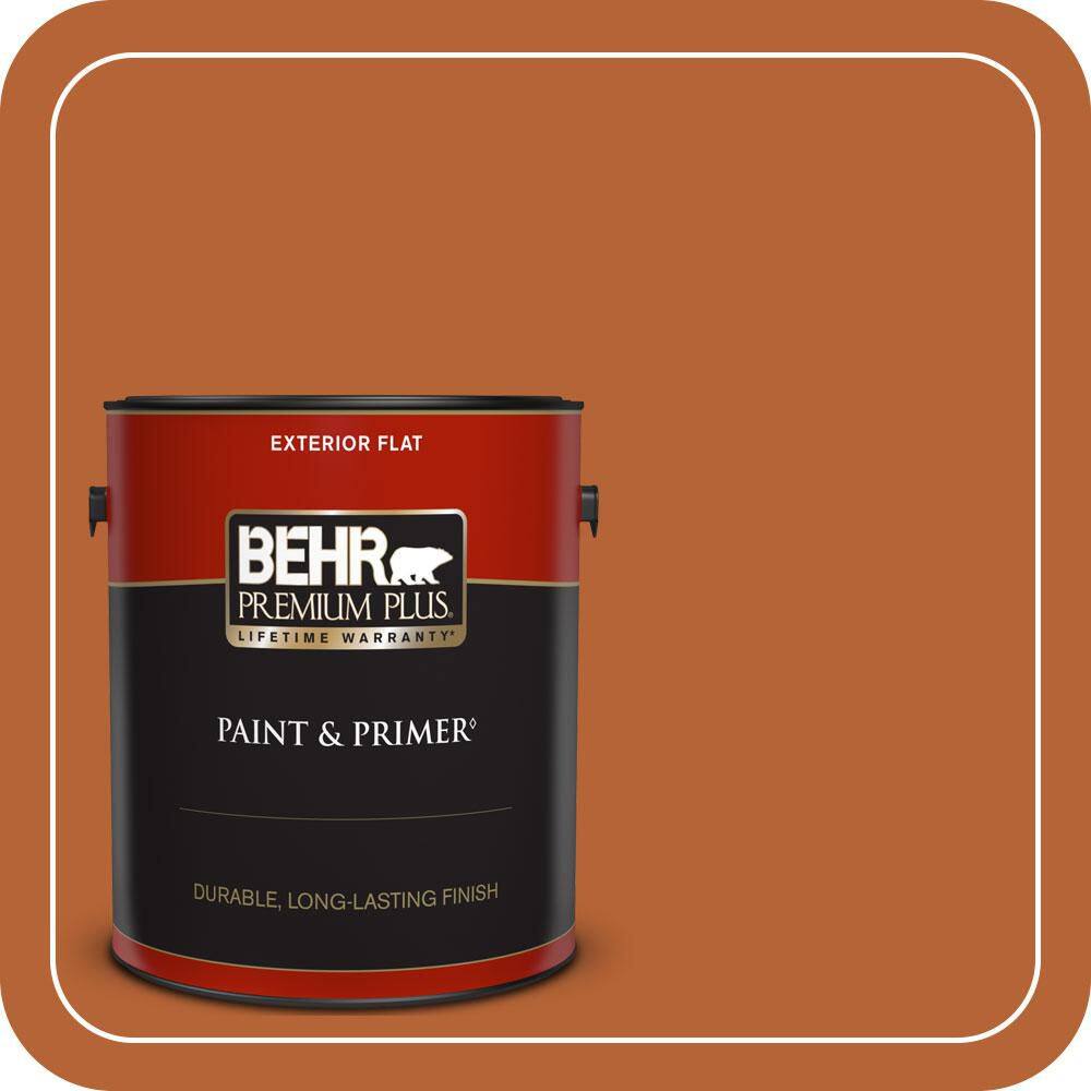 1 gal. #250D-7 Caramelized Orange Flat Exterior Paint & Primer price history on PriceWatchPro