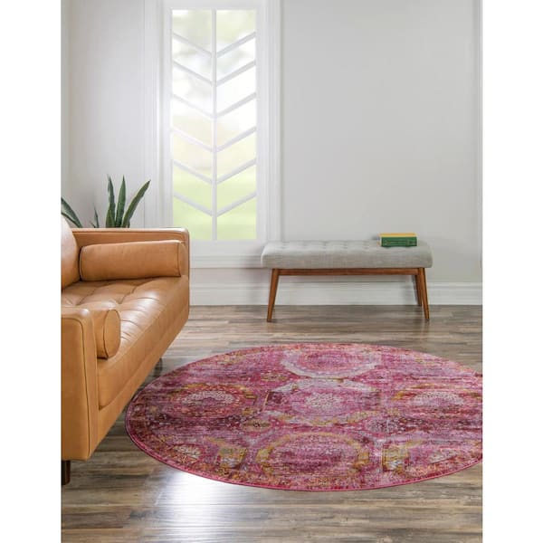 Baracoa Coppelia Pink 6' 1 x 6' 1 Area Rug